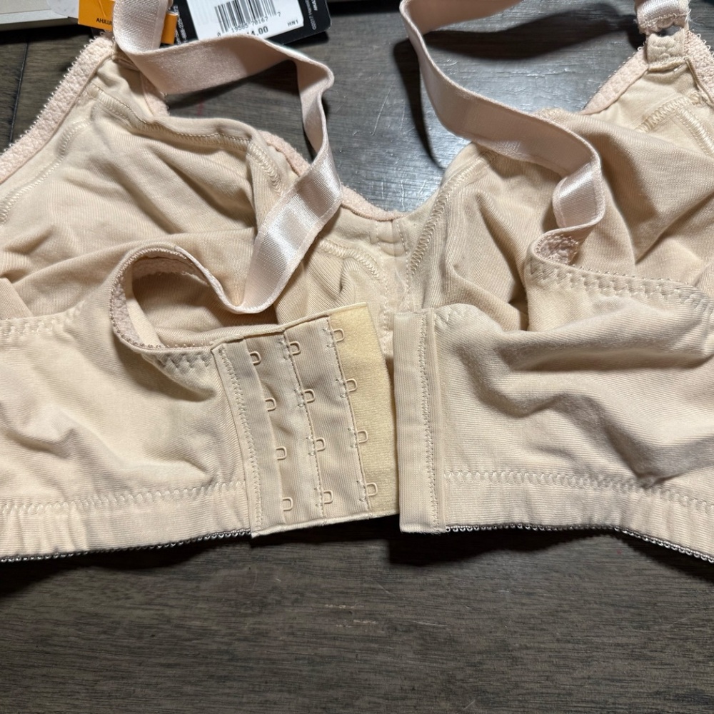 Bali Double Support Cotton Blend Wireless Bra Soft Taupe - Picture 2 of 2